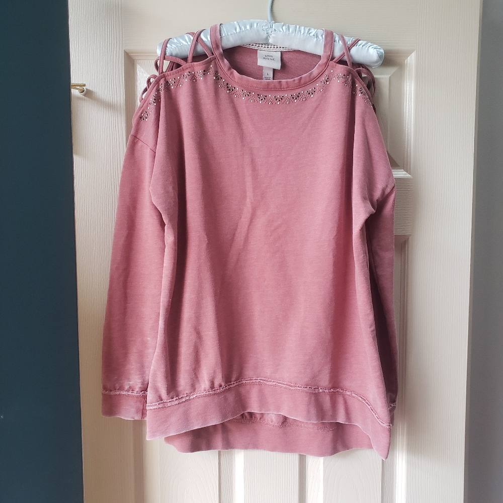 Large long-sleeved Knox Rose shirt